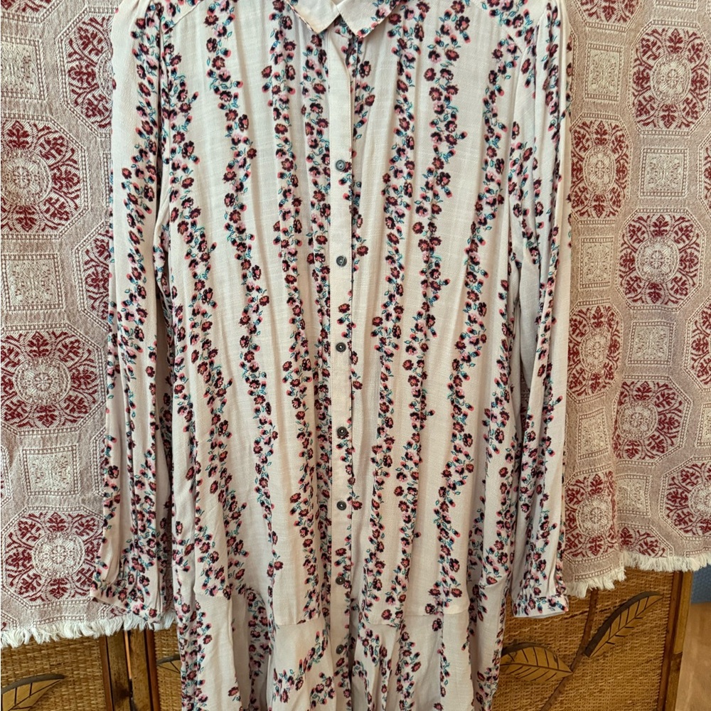 Unique Free People Button Up
